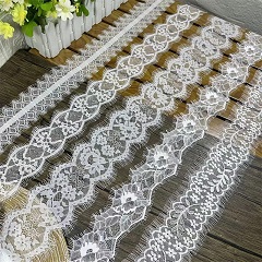 Encaje de pestañas de nylon en forma de abanico