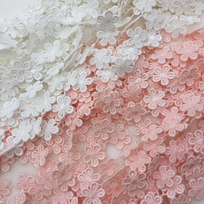 Lace de encaje de encaje de flores 100% de encaje químico de poliéster
