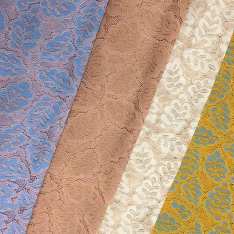 Nuevo diseño de tela de nylon colorida al por mayor para vestidos de dama