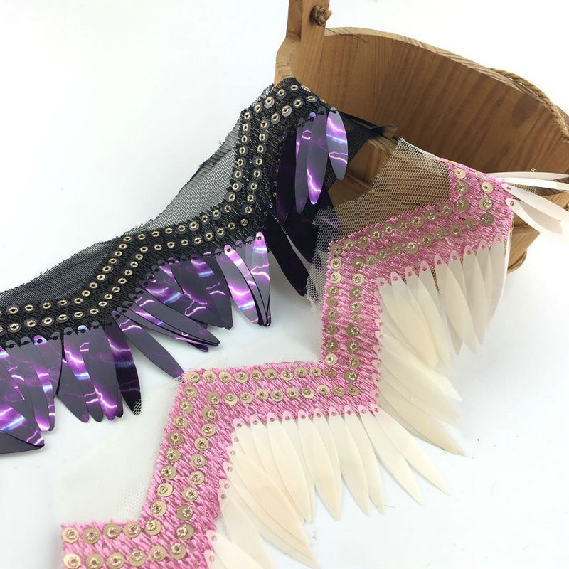 Classic Design Multi Colors Organza Lace Trim Embroidery Organza Lace Wholesale