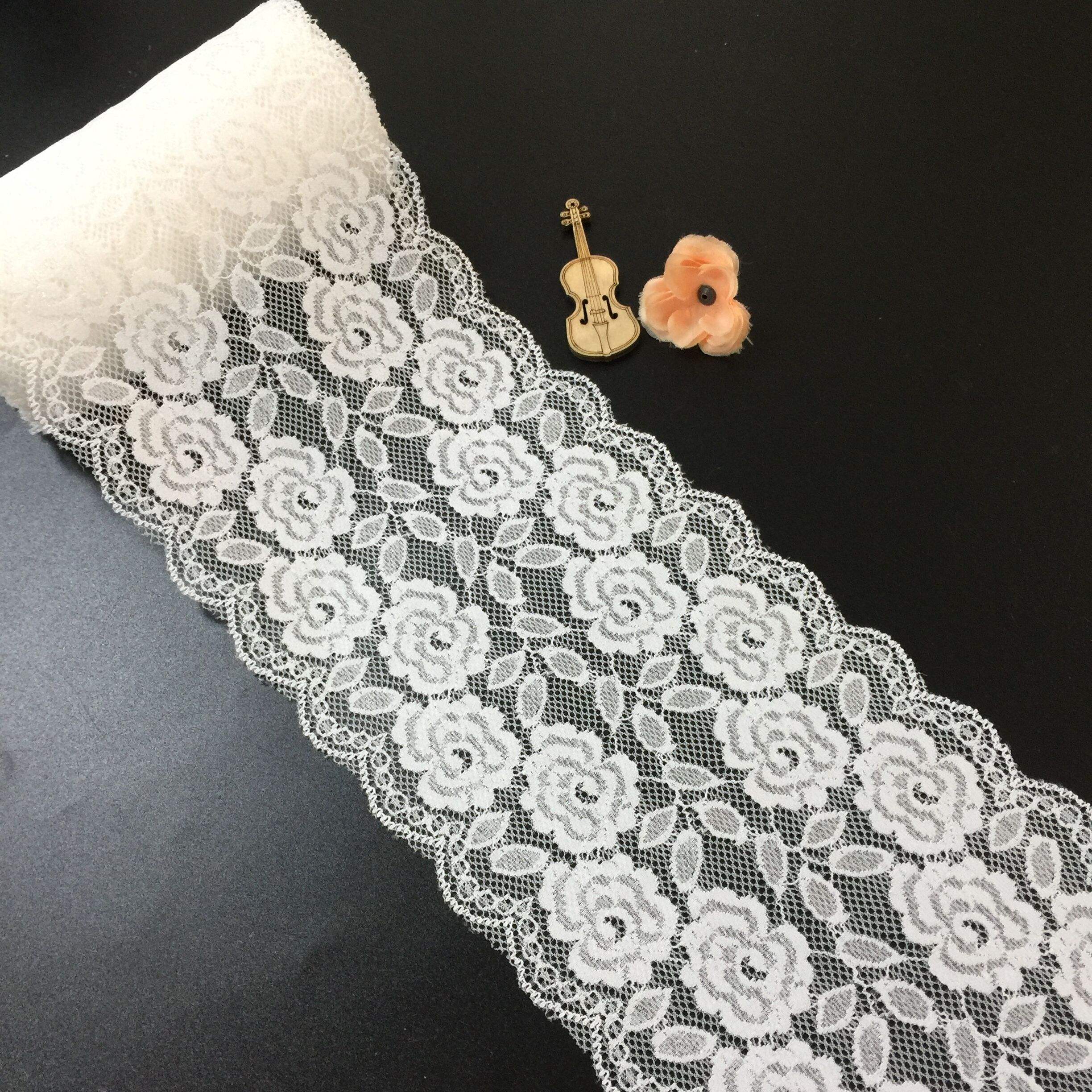 Nylon Spandex STRING LACE ELASTA CORTE DE CORTE ELÁTICA